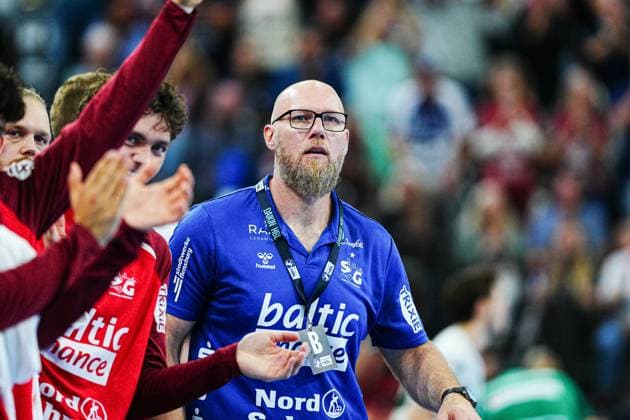 Ales Pajovic SG Flensburg Handewitt, Coach GER, SG Flensburg Handewitt vs Frisch Auf Goeppingen, Handball, Bundesliga, Matchday 6, Season 2026 2026, 28 09 2025 GER, SG Flensburg Handewitt vs Frisch Auf Goeppingen, Handball, Bundesliga, Matchday 6, Season 2026 2026, 28 09 2025 Flensburg Copyright: xEibner-Pressefoto MarcelxvonxFehrnx EP_MFN