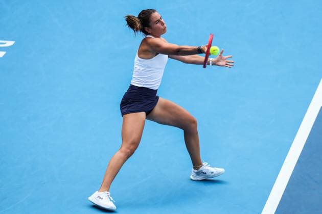BEIJING, CHINA - SEPTEMBER 29: Emma Navarro of the United States competes in the Women s Singles Round of 32 match against Lois Boisson of France on day 8 of the 2025 China Open at the National Tennis Center on September 29, 2025 in Beijing, China.  Copyright: xVCGx 111593935850