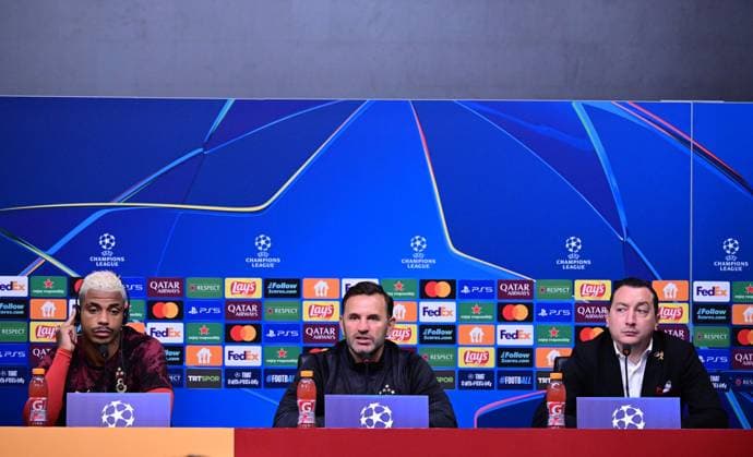 Football, CL, Galatasaray Istanbul, Press conference