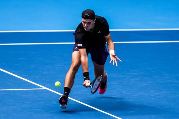 BEIJING, CHINA - SEPTEMBER 29: Jakub Mensik of the Czech Republic competes in the Men s Singles Quarterfinal match against Alex De Minaur of Australia on day 8 of the 2025 China Open at the National Tennis Center on September 29, 2025 in Beijing, China.  Copyright: xVCGx 111593935567