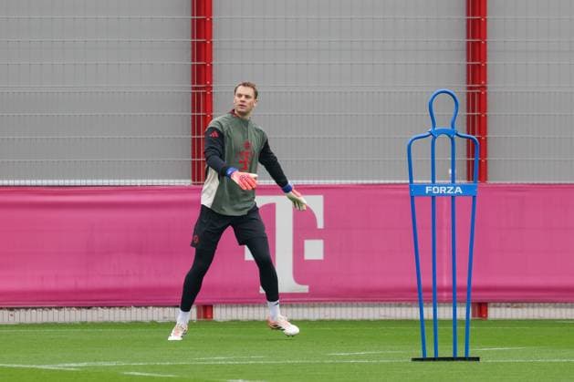 Manuel Neuer FC Bayern Muenchen, 01 , GER, Final training, FC Bayern Muenchen, Football, UEFA Champions League, League phase, Matchday 2, 2025 2026 season, 29 09 2025, GER, Final training, FC Bayern Muenchen, Football, UEFA Champions League, League phase, Matchday 2, 2025 2026 season, 29 09 2025 Muenchen Copyright: xEibner-Pressefoto JennixMaulx EP_JML