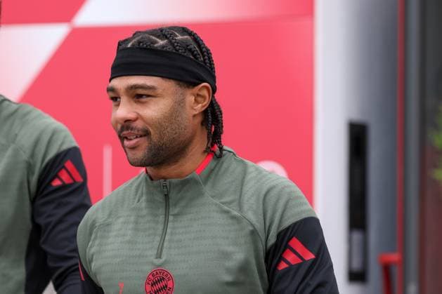 Serge Gnabry FC Bayern Muenchen, 07 , GER, Final training, FC Bayern Muenchen, Football, UEFA Champions League, League phase, Matchday 2, 2025 2026 season, 29 09 2025, GER, Final training, FC Bayern Muenchen, Football, UEFA Champions League, League phase, Matchday 2, 2025 2026 season, 29 09 2025 Muenchen Copyright: xEibner-Pressefoto JennixMaulx EP_JML