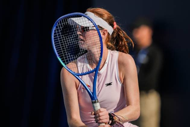 BEIJING, CHINA - SEPTEMBER 29: Maya Joint of Australia competes in the Women s Singles Round of 32 match against Sonay Kartal of Great Britain on day 8 of the 2025 China Open at the National Tennis Center on September 29, 2025 in Beijing, China.  Copyright: xVCGx 111593952204