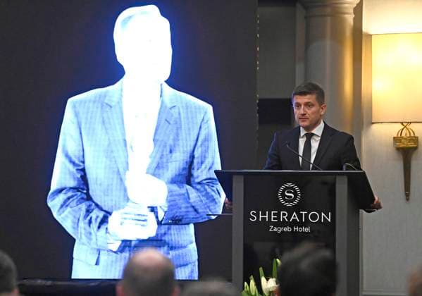 Zagreb, Croatia, 290925. Sheraton Hotel. Commemoration for the celebrated tennis coach and national team, Nationalteam coach Nikola Pilic. In the photo: Zdravko Maric, President of the Croatian Tennis Federation. Photo: Ronald Gorsic CROPIX Copyright: xxRonaldxGorsicx pilic_komemoracija8-290925