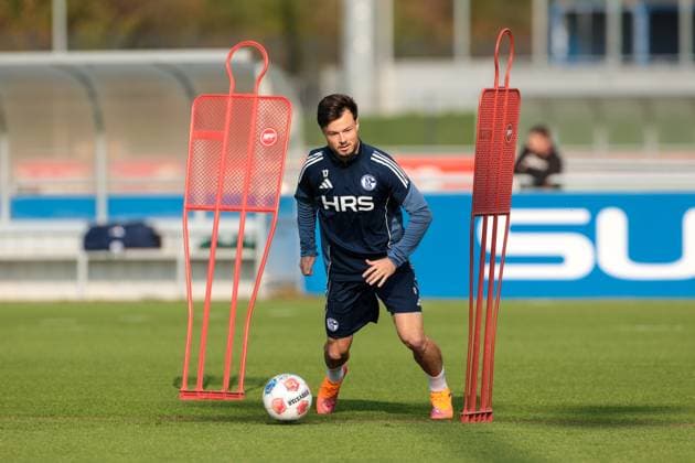 29 09 2025, Football, Season 2025 2026, Training FC Schalke 04, Adrian Gantenbein FC Schalke 04 , Gelsenkirchen Training ground FC Schalke 04 NRW Germany xRHR PHOTO YYx Copyright: RHR-FOTOx RHR-FOTO YY