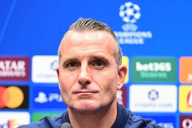 Atalanta v Club Brugge - UEFA Champions League Media Activities 29 09 2025 BERGAMO, ITALY - SEPTEMBER 29 : Hayen Nicky head coach of Club Brugge talking to the press during a press conference, PK, Pressekonferenz ahead of the UEFA Champions League 2025 26 League Phase MD2 match between Atalanta and Club Brugge on September 29, 2025 in Bergamo, Italy, 29 09 2025 Bergamo Italy  Copyright: xPeterxDexVoechtx