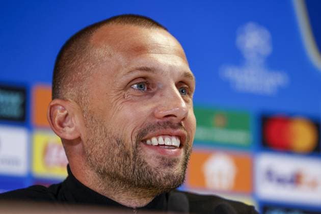 MARSEILLE - Ajax coach John Heitinga during the MD-1 press conference, PK, Pressekonferenz at the Stade Velodrome prior to the UEFA Champions League match against Olympique Marseille, on September 29, 2025, in Marseille, France. ANP MAURICE VAN STEEN xVIxANPxSportx xxANPxIVx 537865086 originalFilename: 537865086.jpg