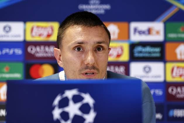 MARSEILLE - Ajax player Steven Berghuis during the MD-1 press conference, PK, Pressekonferenz at the Stade Velodrome prior to the UEFA Champions League match against Olympique Marseille, on September 29, 2025, in Marseille, France. ANP MAURICE VAN STEEN xVIxANPxSportx xxANPxIVx 537866333 originalFilename: 537866333.jpg