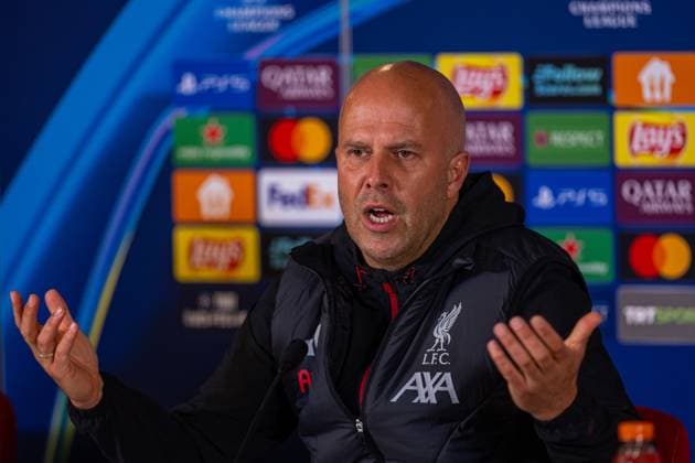 Football - UEFA Champions League - League Phase - Galatasaray A.Åž v Liverpool FC - MD-1 ISTANBUL, TURKEY - Monday, September 29, 2025: Liverpool s head coach Arne Slot during a press conference, PK, Pressekonferenz at Ali Sami Yen Stadium ahead of the UEFA Champions League game between Galatasaray A.Åž. and Liverpool FC. (Photo by David Rawcliffe Propaganda) ISTANBUL Ali Sami Yen Stadium MARMARA TURKEY  Copyright: xDavidxRawcliffex P2025-09-29-Galatasaray_Liverpool_MD-1-28