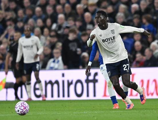 Everton v West Ham United Premier League West Ham United s Soungoutou Magassa during the Premier League match at the Hill Dickson Stadium, Liverpool UK Newspapers OUT Copyright: xKarlxVallantinex FIL-22295-0048