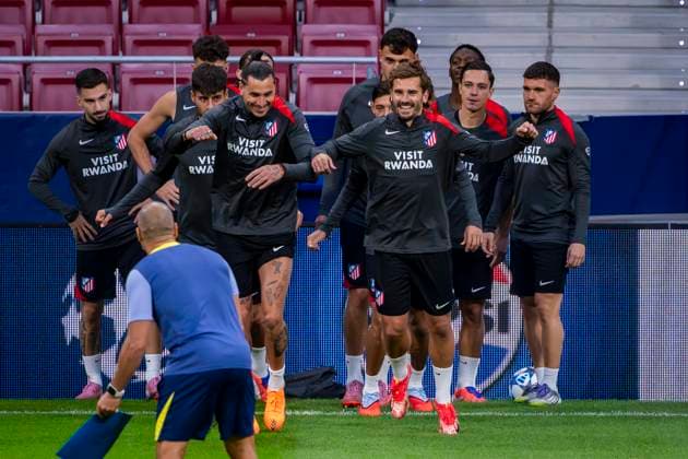 Football, CL, Atletico de Madrid, Training