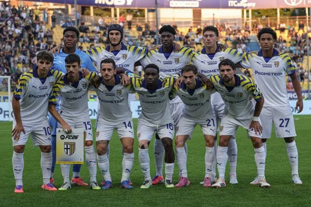 CALCIO - Serie A - Parma Calcio vs Torino FC Parma s team line-up during Parma Calcio vs Torino FC, Italian soccer Serie A match in Parma, Italy, September 29 2025 Parma Italy  Copyright: xIPAxSport ABACAx