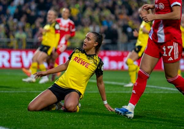 Jenske Steenwijk Borussia Dortmund, 3 29 09 2025, Borussia Dortmund FC Bayern München, Frauen, 1 Runde DFB Pokal in Dortmund, Stadion Rote Erde DFL regulations prohibit any use of photographs as image sequences and or quasi video Copyright: HMBxMedia xMarcoxBader