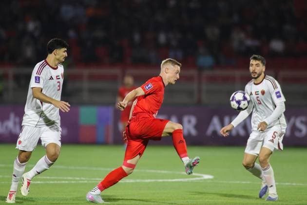 Tebriz Tractor v Al Wahda - AFC Champions League TABRIZ, IRAN - SEPTEMBER 29: Players (C) of Tebriz Tractor in action during the Asian Champions League (AFC) Group B match between Tebriz Tractor and Al Wahda at Yadegar-e Emam Stadium in Tabriz, Iran, on September 29, 2025. Mehrvarz Ahmadi Anadolu Tabriz Iran. Editorial use only. Please get in touch for any other usage.  Copyright: x2025xAnadoluxMehrvarzxAhmadix