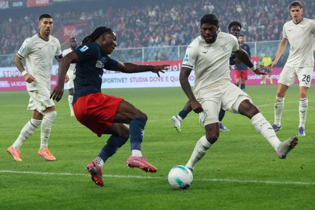 CALCIO - Serie A - Genoa CFC vs SS Lazio Serie A, Day 5, 29-09-2025, Stadio Ferraris, Genova, Genoa - Lazio, in the photo: Nortin-Cuffy and Nuno Tavares Genoa Italy  Copyright: xIPAxSport ABACAx