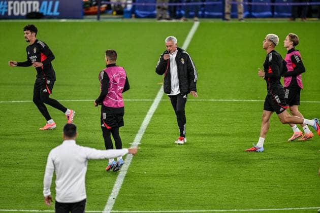 Football, CL, Benfica Lisbon, Training