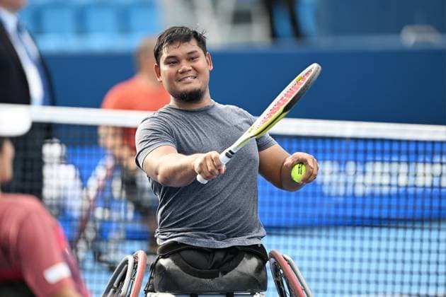 Mohamad Yusshazwan YUSOFF (MAS), SEPTEMBER 29, 2025 - Wheelchair Tennis : Kinoshita Group Japan Open Wheelchair Tennis Championships 2025 Men s Wheelchair Tennis Doubles Award ceremony at Ariake Coliseum, Tokyo, Japan. Noxthirdxpartyxsales  aflo_305232794