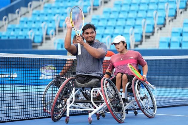 Mohamad Yusshazwan Yusoff (MAS), SEPTEMBER 29, 2025 - Tennis : Doubles Final match at Ariake Tennis Forest Park during Kinoshita Group Japan Open Wheelchair Tennis Championship 2025 in Tokyo, Japan. Noxthirdxpartyxsales  aflo_305254081