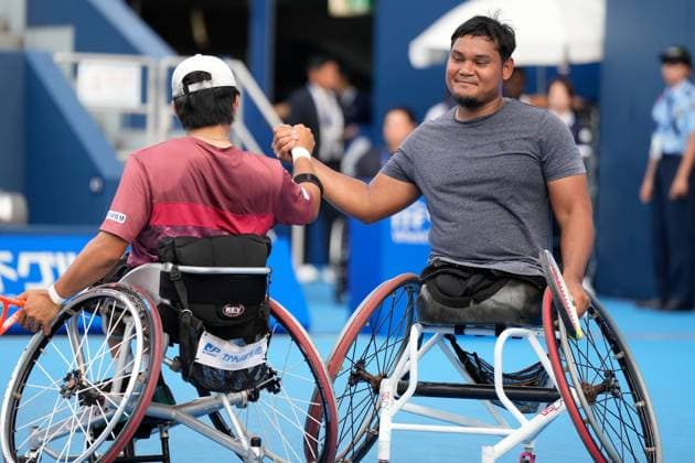 Mohamad Yusshazwan Yusoff (MAS), SEPTEMBER 29, 2025 - Tennis : Doubles Final match at Ariake Tennis Forest Park during Kinoshita Group Japan Open Wheelchair Tennis Championship 2025 in Tokyo, Japan. Noxthirdxpartyxsales  aflo_305254083