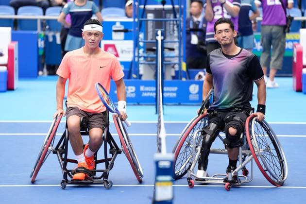 (L-R) Tokito Oda (JPN), Daisuke Arai (JPN), SEPTEMBER 29, 2025 - Tennis : Singles Final match at Ariake Colosseum during Kinoshita Group Japan Open Wheelchair Tennis Championship 2025 in Tokyo, Japan. Noxthirdxpartyxsales  aflo_305254223