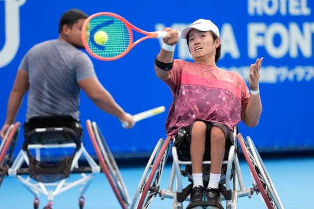 Shogo Takano (JPN), SEPTEMBER 29, 2025 - Tennis : Doubles Final match at Ariake Tennis Forest Park during Kinoshita Group Japan Open Wheelchair Tennis Championship 2025 in Tokyo, Japan. Noxthirdxpartyxsales  aflo_305253686