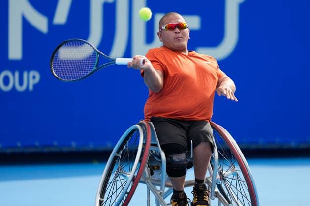 Naofumi Kono (JPN), SEPTEMBER 29, 2025 - Tennis : Doubles Final match at Ariake Tennis Forest Park during Kinoshita Group Japan Open Wheelchair Tennis Championship 2025 in Tokyo, Japan. Noxthirdxpartyxsales  aflo_305253721