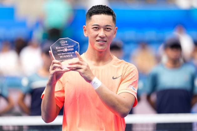 Tokito Oda (JPN), SEPTEMBER 29, 2025 - Tennis : Victory Ceremony at Ariake Colosseum during Kinoshita Group Japan Open Wheelchair Tennis Championship 2025 in Tokyo, Japan. Noxthirdxpartyxsales  aflo_305253746