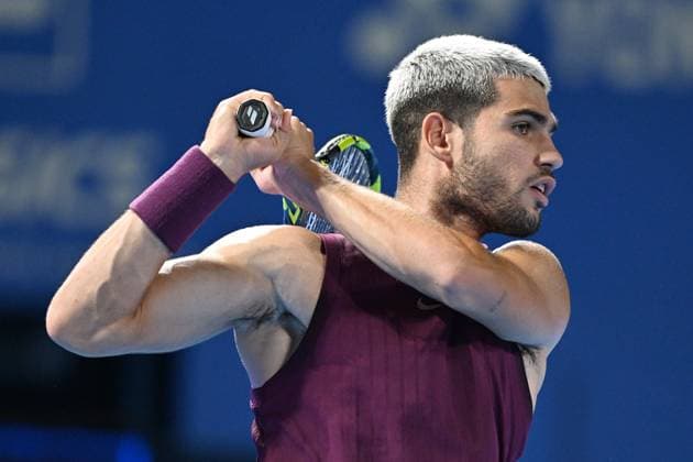 Carlos ALCARAZ (ESP), SEPTEMBER 29, 2025 - Tennis : Kinoshita Group Japan Open Tennis Championships 2025 Men s Singles Semi-final at Ariake Coliseum, Tokyo, Japan. Noxthirdxpartyxsales  aflo_305231902