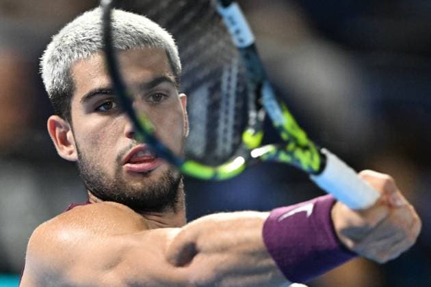 Carlos ALCARAZ (ESP), SEPTEMBER 29, 2025 - Tennis : Kinoshita Group Japan Open Tennis Championships 2025 Men s Singles Semi-final at Ariake Coliseum, Tokyo, Japan. Noxthirdxpartyxsales  aflo_305231908