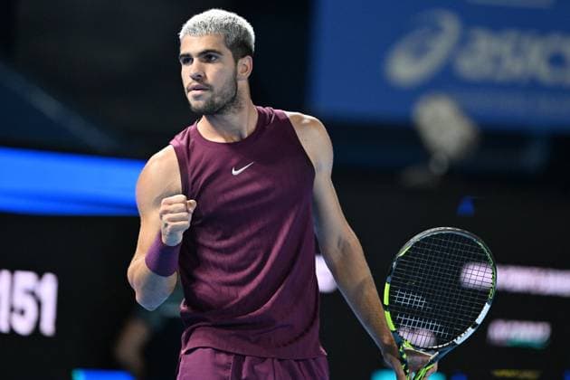 Carlos ALCARAZ (ESP), SEPTEMBER 29, 2025 - Tennis : Kinoshita Group Japan Open Tennis Championships 2025 Men s Singles Semi-final at Ariake Coliseum, Tokyo, Japan. Noxthirdxpartyxsales  aflo_305231828