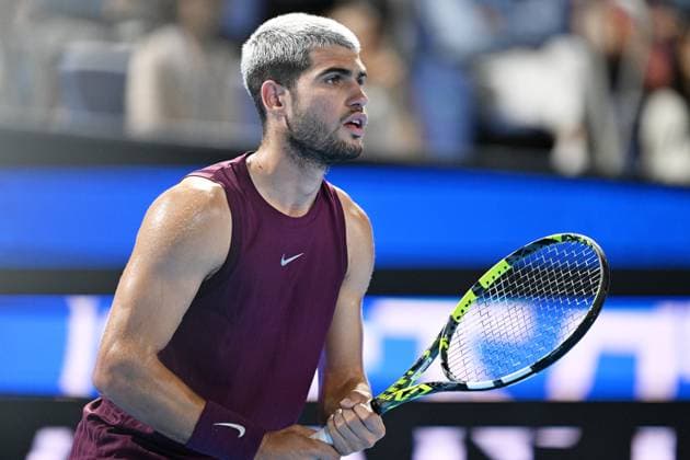 Carlos ALCARAZ (ESP), SEPTEMBER 29, 2025 - Tennis : Kinoshita Group Japan Open Tennis Championships 2025 Men s Singles Semi-final at Ariake Coliseum, Tokyo, Japan. Noxthirdxpartyxsales  aflo_305231831