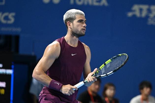 Carlos ALCARAZ (ESP), SEPTEMBER 29, 2025 - Tennis : Kinoshita Group Japan Open Tennis Championships 2025 Men s Singles Semi-final at Ariake Coliseum, Tokyo, Japan. Noxthirdxpartyxsales  aflo_305231844