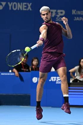 Carlos ALCARAZ (ESP), SEPTEMBER 29, 2025 - Tennis : Kinoshita Group Japan Open Tennis Championships 2025 Men s Singles Semi-final at Ariake Coliseum, Tokyo, Japan. Noxthirdxpartyxsales  aflo_305231847