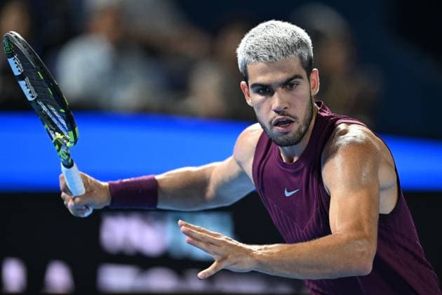 Carlos ALCARAZ (ESP), SEPTEMBER 29, 2025 - Tennis : Kinoshita Group Japan Open Tennis Championships 2025 Men s Singles Semi-final at Ariake Coliseum, Tokyo, Japan. Noxthirdxpartyxsales  aflo_305231859