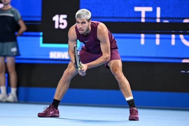 Carlos ALCARAZ (ESP), SEPTEMBER 29, 2025 - Tennis : Kinoshita Group Japan Open Tennis Championships 2025 Men s Singles Semi-final at Ariake Coliseum, Tokyo, Japan. Noxthirdxpartyxsales  aflo_305231861