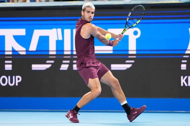 Carlos Alcaraz (ESP), SEPTEMBER 29, 2025 - Tennis : Singles Semi-final match at Ariake Colosseum during Kinoshita Group Japan Open Tennis Championships 2025 in Tokyo, Japan. Noxthirdxpartyxsales  aflo_305253485