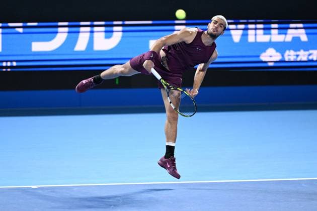 Carlos ALCARAZ (ESP), SEPTEMBER 29, 2025 - Tennis : Kinoshita Group Japan Open Tennis Championships 2025 Men s Singles Semi-final at Ariake Coliseum, Tokyo, Japan. Noxthirdxpartyxsales  aflo_305231747