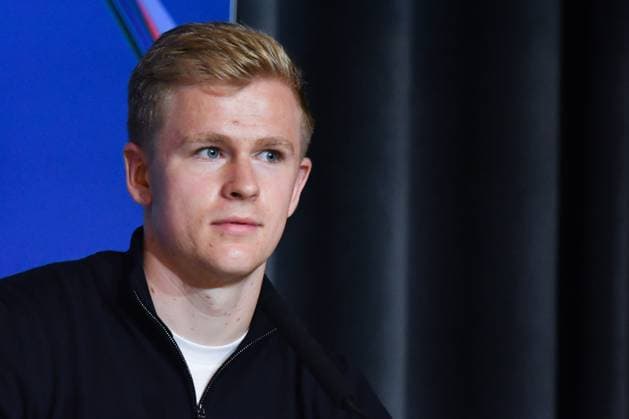 Atletico de Madrid Vs Eintracht Frankfurt press conference, PK, Pressekonferenz in Madrid - 29 Sep 2025 Jonathan Burkardt of Eintracht Frankfurt, attends a press conference ahead of their UEFA Champions League 2025 26 match against Atletico de Madrid at Riyadh Air Metropolitano. Madrid Spain Copyright: xAtilanoxGarciax xSOPAxImagesx FOTO50156