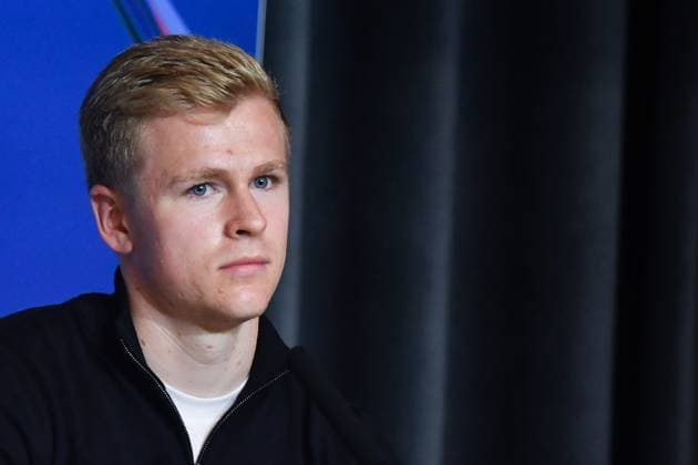 September 29, 2025, Madrid, Spain: Jonathan Burkardt of Eintracht Frankfurt, attends a press conference, PK, Pressekonferenz ahead of their UEFA Champions League 2025 26 match against Atletico de Madrid at Riyadh Air Metropolitano. Madrid Spain - ZUMAs197 20250929_aaa_s197_294 Copyright: xAtilanoxGarciax