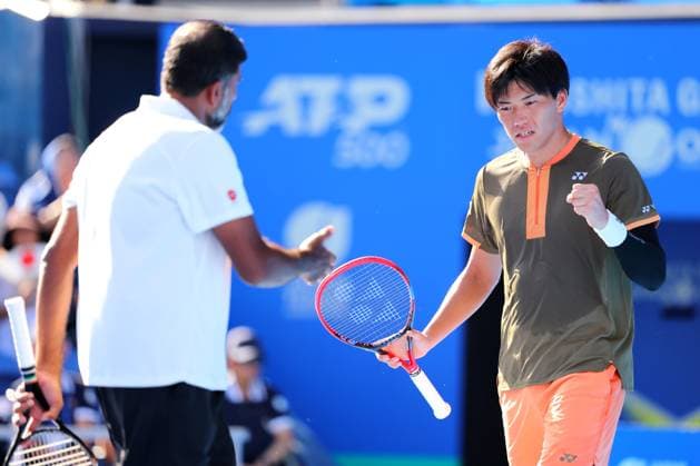Takeru Yuzuki (JPN) & Rohan Bopanna (IND), SEPTEMBER 30, 2025 - Tennis : Kinoshita Group Japan Open Tennis Championships 2025 Men s Doubles Final at Ariake Coliseum, Tokyo, Japan. Noxthirdxpartyxsales  aflo_305330442