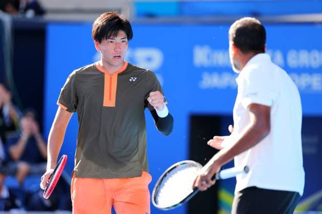 Takeru Yuzuki (JPN) & Rohan Bopanna (IND), SEPTEMBER 30, 2025 - Tennis : Kinoshita Group Japan Open Tennis Championships 2025 Men s Doubles Final at Ariake Coliseum, Tokyo, Japan. Noxthirdxpartyxsales  aflo_305330447