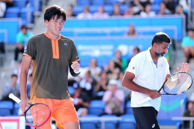 Takeru Yuzuki (JPN) & Rohan Bopanna (IND), SEPTEMBER 30, 2025 - Tennis : Kinoshita Group Japan Open Tennis Championships 2025 Men s Doubles Final at Ariake Coliseum, Tokyo, Japan. Noxthirdxpartyxsales  aflo_305330450