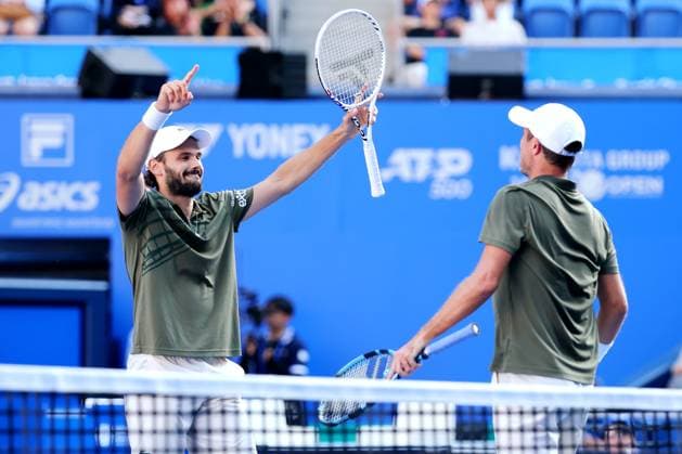 Hugo Nys (MON) & Edouard Roger-Vasselin (FRA), SEPTEMBER 30, 2025 - Tennis : Kinoshita Group Japan Open Tennis Championships 2025 Men s Doubles Final at Ariake Coliseum, Tokyo, Japan. Noxthirdxpartyxsales  aflo_305330460