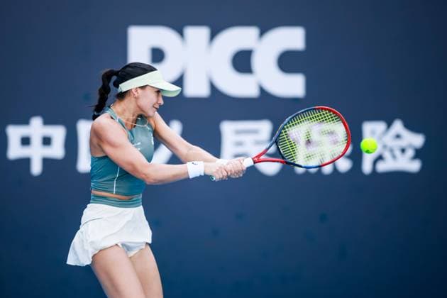 BEIJING, CHINA - SEPTEMBER 30: Eva Lys of Germany competes in the Women s Singles Round of 16 match against McCartney Kessler of the United States on day 9 of the 2025 China Open at the National Tennis Center on September 30, 2025 in Beijing, China.  Copyright: xVCGx 111594178682