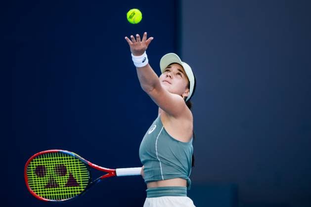BEIJING, CHINA - SEPTEMBER 30: Eva Lys of Germany competes in the Women s Singles Round of 16 match against McCartney Kessler of the United States on day 9 of the 2025 China Open at the National Tennis Center on September 30, 2025 in Beijing, China.  Copyright: xVCGx 111594178645