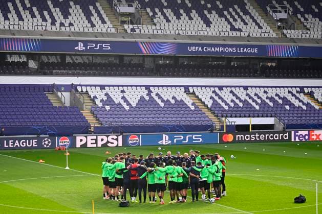 Royale Union Saint-Gilloise v Newcastle United - UEFA Champions League Media Activities 30 09 2025 BRUSSELS, BELGIUM - SEPTEMBER 30 : The team of Union Saint-Gilloise pictured during a training session ahead of the UEFA Champions League 2025 26 League Phase MD2 match between Royale Union Saint-Gilloise and Newcastle United on September 30, 2025 in Brussels, Belgium, 30 09 2025 Brussels Belgium  Copyright: xTomasxSiskx