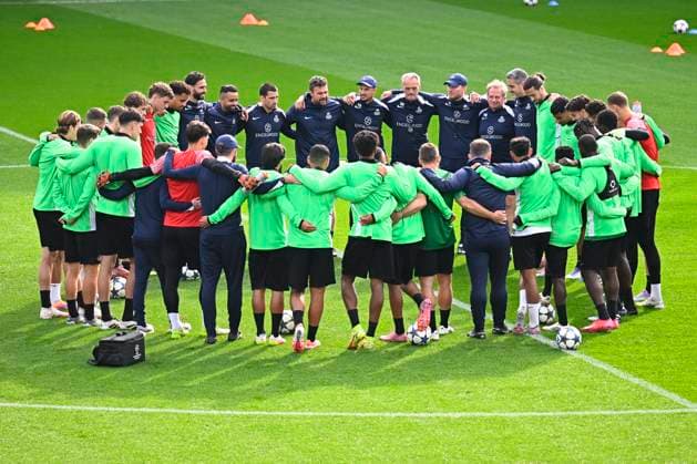 Royale Union Saint-Gilloise v Newcastle United - UEFA Champions League Media Activities 30 09 2025 BRUSSELS, BELGIUM - SEPTEMBER 30 : The team of Union Saint-Gilloise pictured during a training session ahead of the UEFA Champions League 2025 26 League Phase MD2 match between Royale Union Saint-Gilloise and Newcastle United on September 30, 2025 in Brussels, Belgium, 30 09 2025 Brussels Belgium  Copyright: xTomasxSiskx