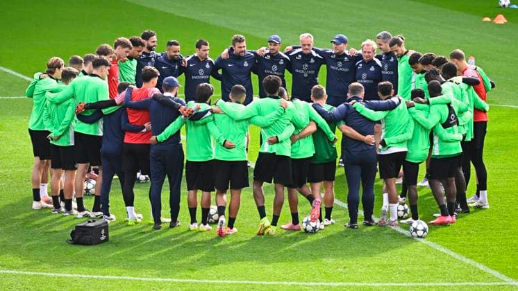 Royale Union Saint-Gilloise v Newcastle United - UEFA Champions League Media Activities 30 09 2025 BRUSSELS, BELGIUM - SEPTEMBER 30 : The team of Union Saint-Gilloise pictured during a training session ahead of the UEFA Champions League 2025 26 League Phase MD2 match between Royale Union Saint-Gilloise and Newcastle United on September 30, 2025 in Brussels, Belgium, 30 09 2025 Brussels Belgium  Copyright: xTomasxSiskx