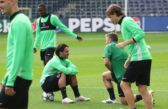 Union s Kevin Mac Allister pictured before a training session of Belgian soccer team Royale Union Saint-Gilloise in Brussels, on Tuesday 30 September 2025. The team prepares for tomorrow s match against English team Newcastle United FC, on the second day of the League phase of the UEFA Champions League tournament. VIRGINIExLEFOUR  x135704391x