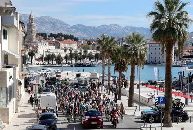 PXL_CroRace stage 1 CroRace cycling race Stage 1 start in Split, Croatia on 30. September. Stage one is 162 kilometers long from Split to Sinj.  IvoxCagalj PIXSELL